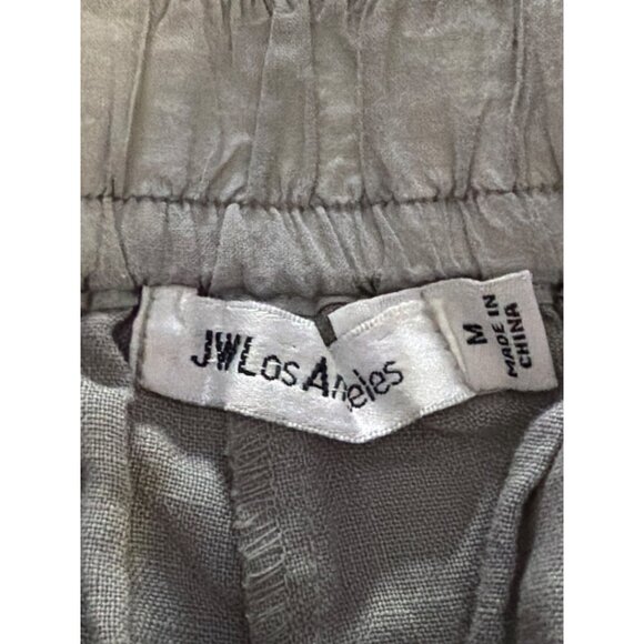 Johnny Was Embroidered Butterfly Linen Drawstring Shorts Gray W's Medium - Picture 6 of 12